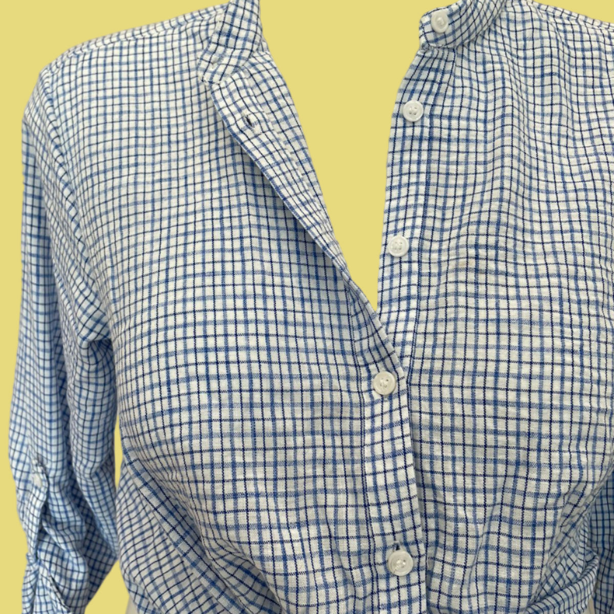 BLUSA ESTILO CROPED XADREZ ZARA