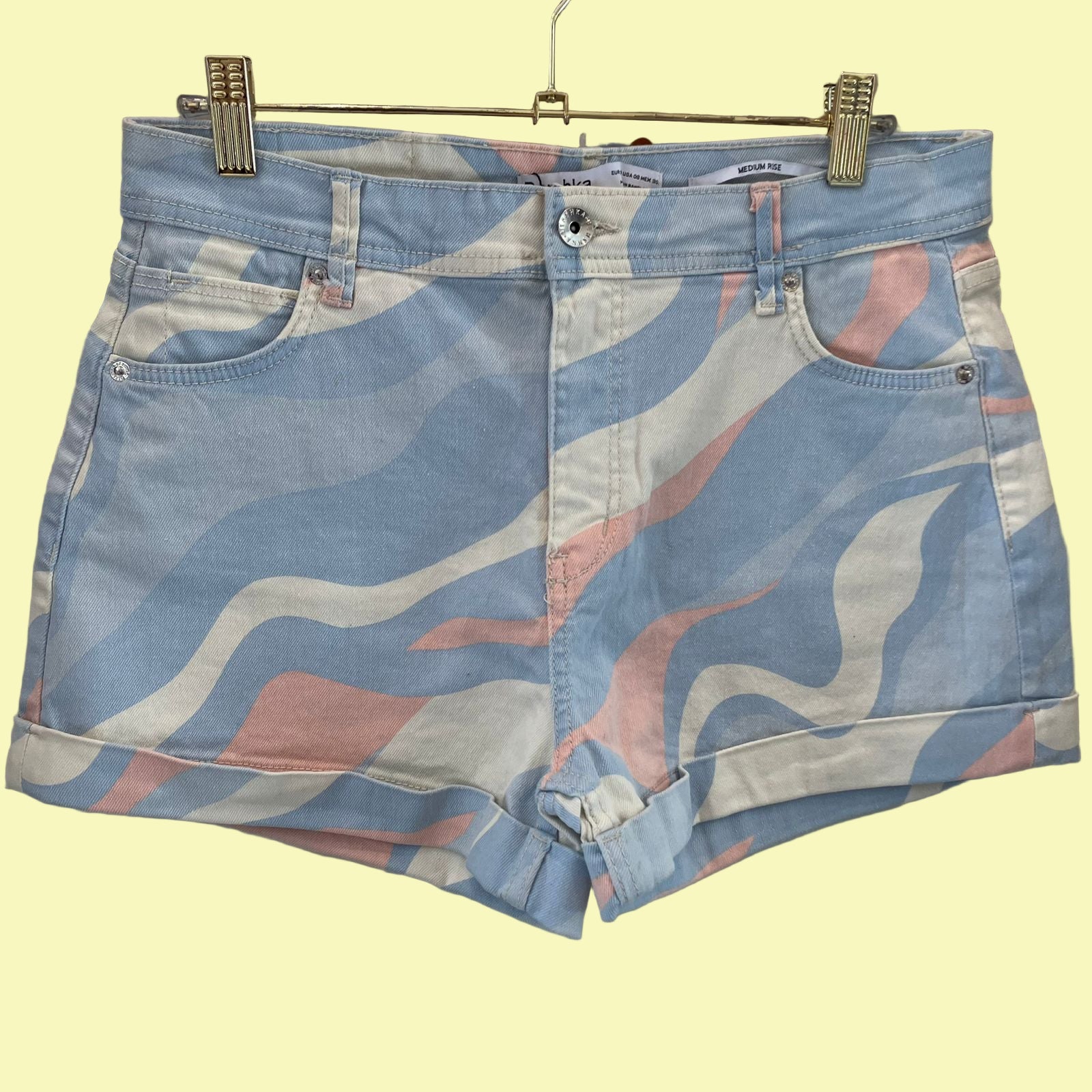 SHORT JEANS BERSHKA MESCLADO TAM 40