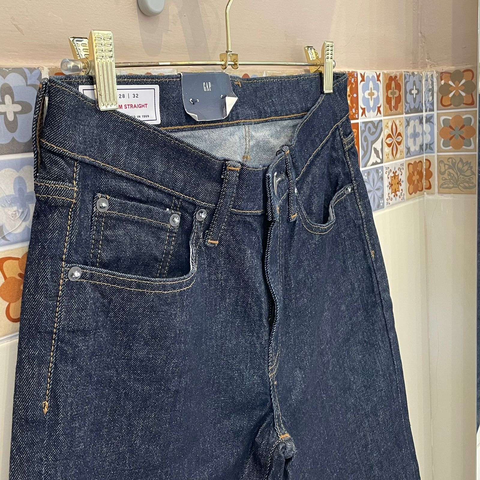 CALCA JEANS SLIM STRAIGHT GAP