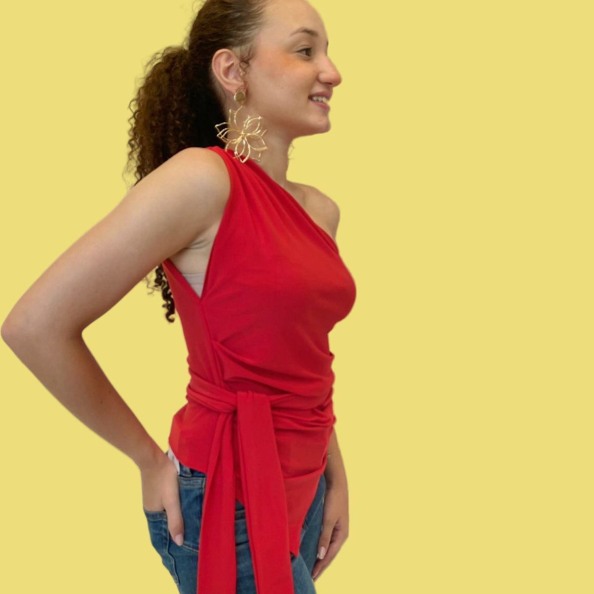 BLUSA OMBRO UNICO ZARA