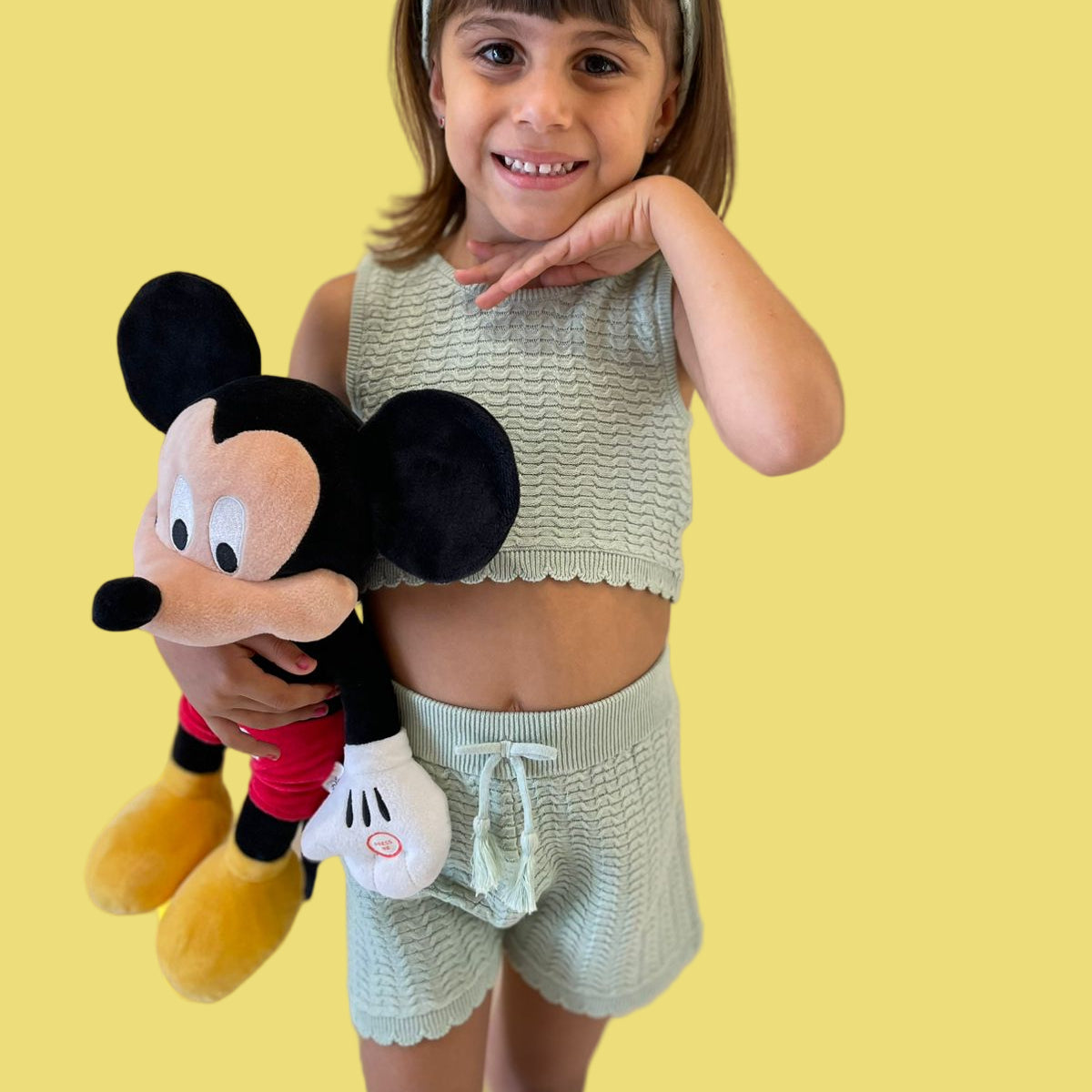 CONJUNTO SHORT/TOP/TIARA LINHA MISS