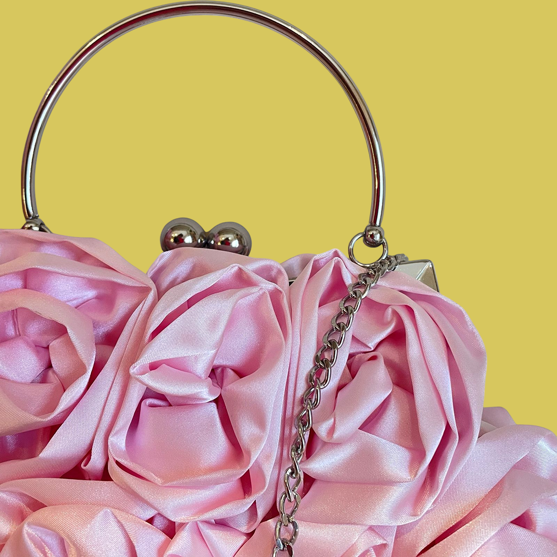 BOLSA CLUTCH TECIDO CETIM - BELLAE