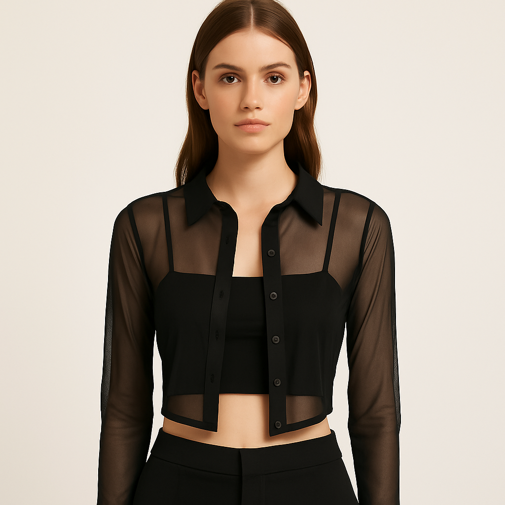 CROPED FINO PRETO TAM P