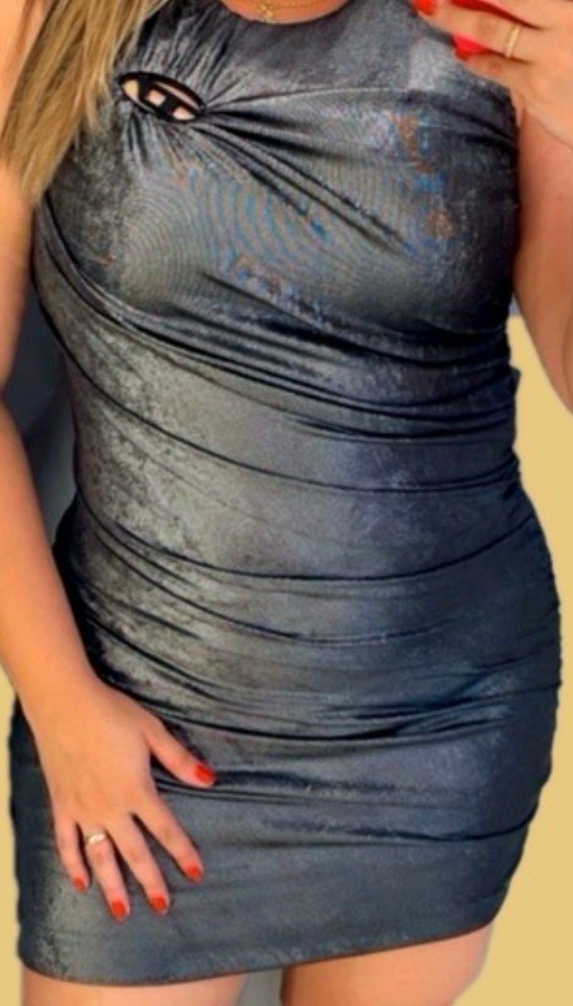 VESTIDO DRAPEADO DIESEL