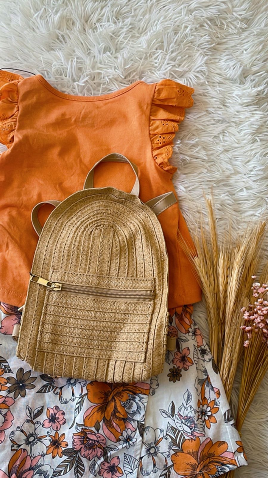 CONJUNTO SHORT/ BLUSA/ MOCHILA RACHEL ZOE