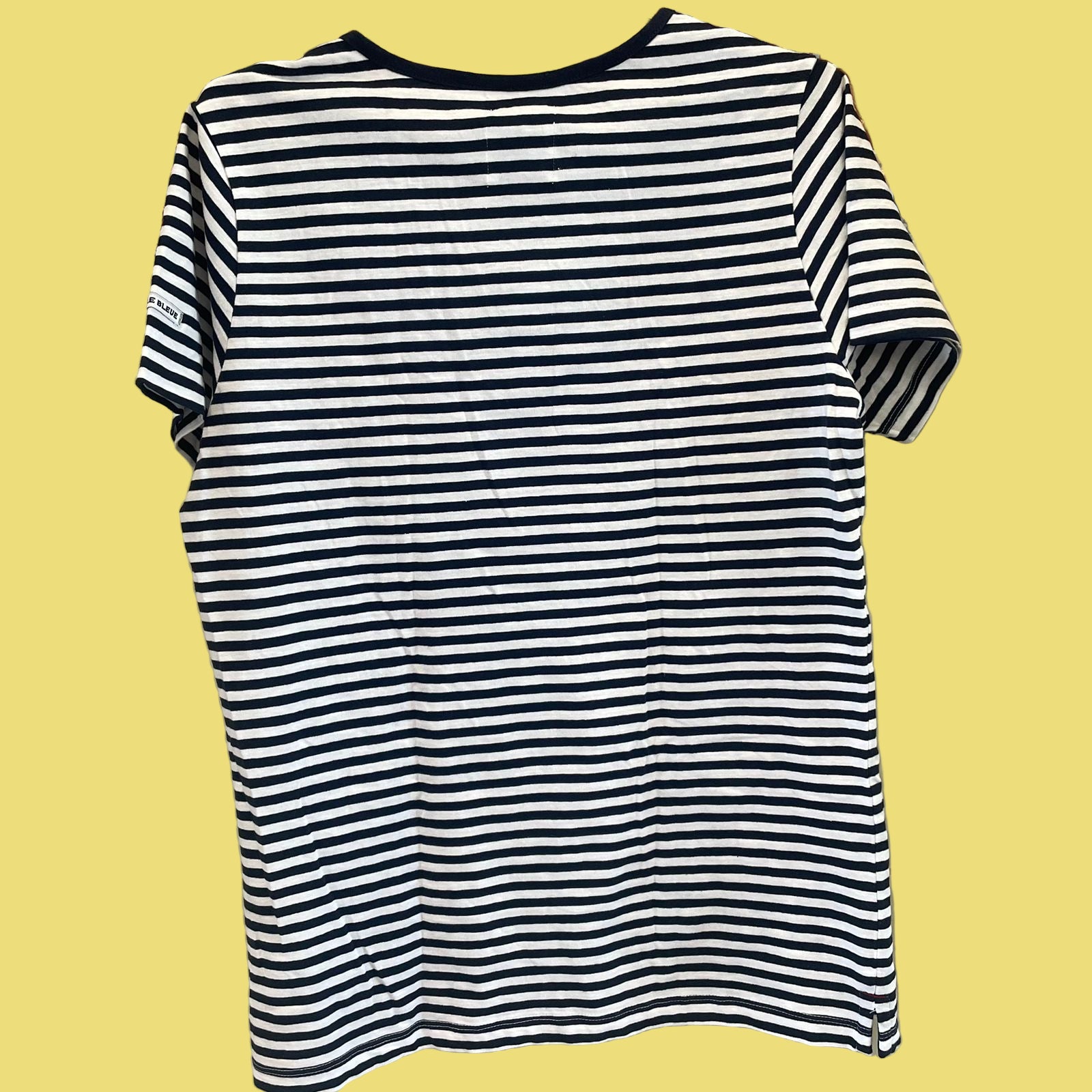 TSHIRT LISTRADA VOILE BLEUE