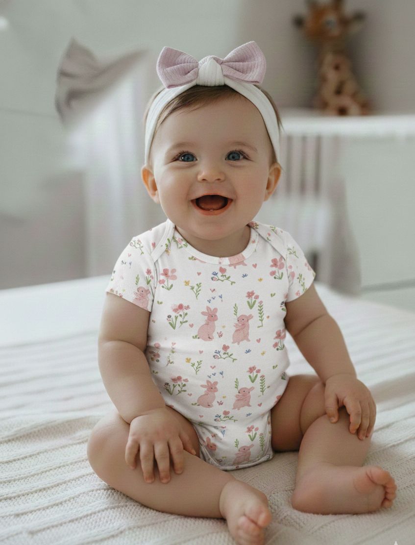 BODY INFANTIL FEMININO KIT + PEARL TAM 3 A 6 MESES