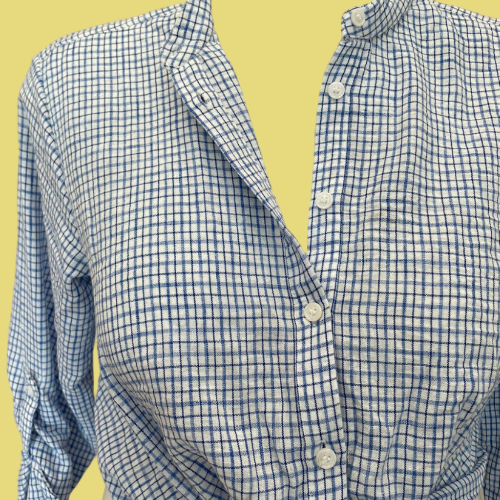 BLUSA ESTILO CROPED XADREZ ZARA