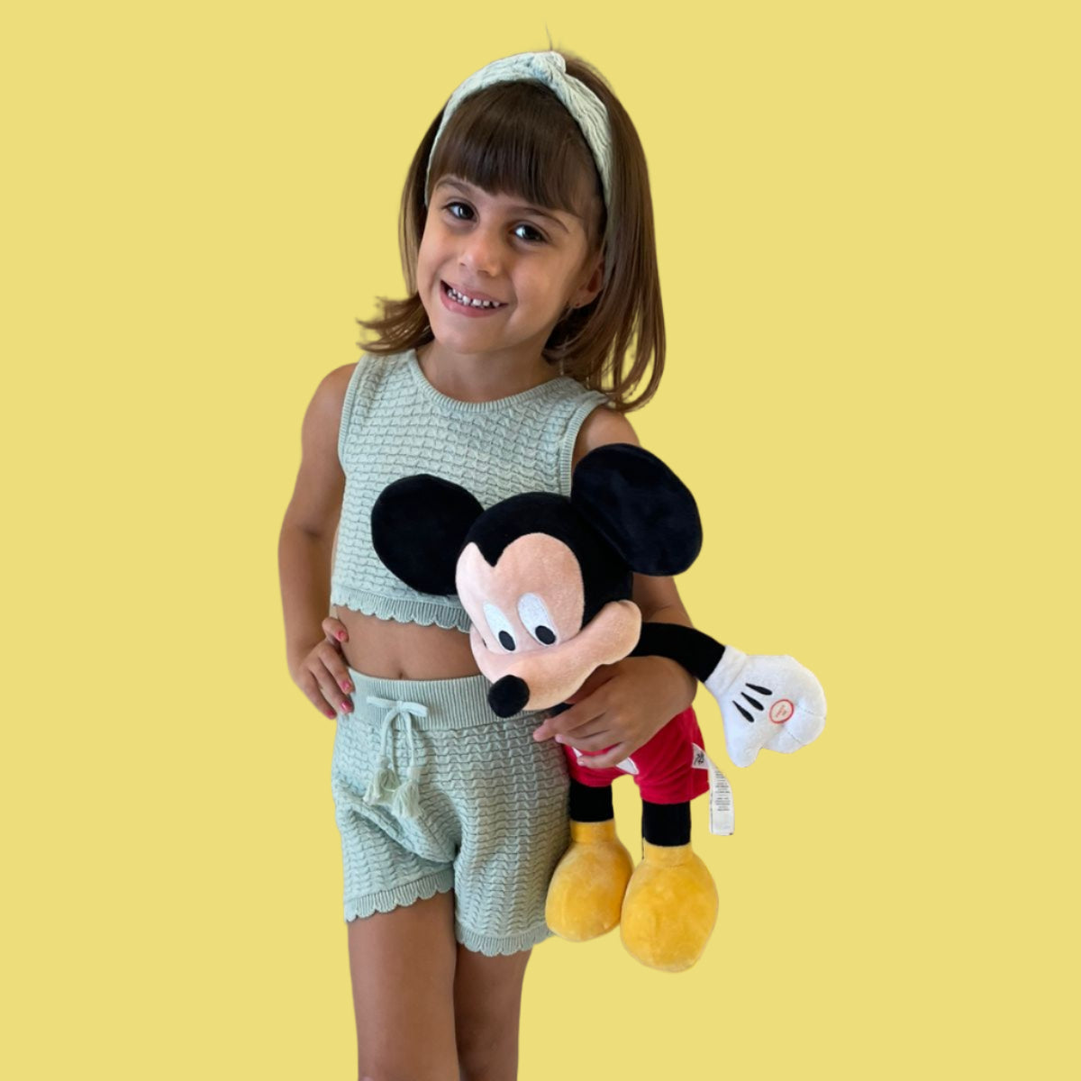 CONJUNTO SHORT/TOP/TIARA LINHA MISS