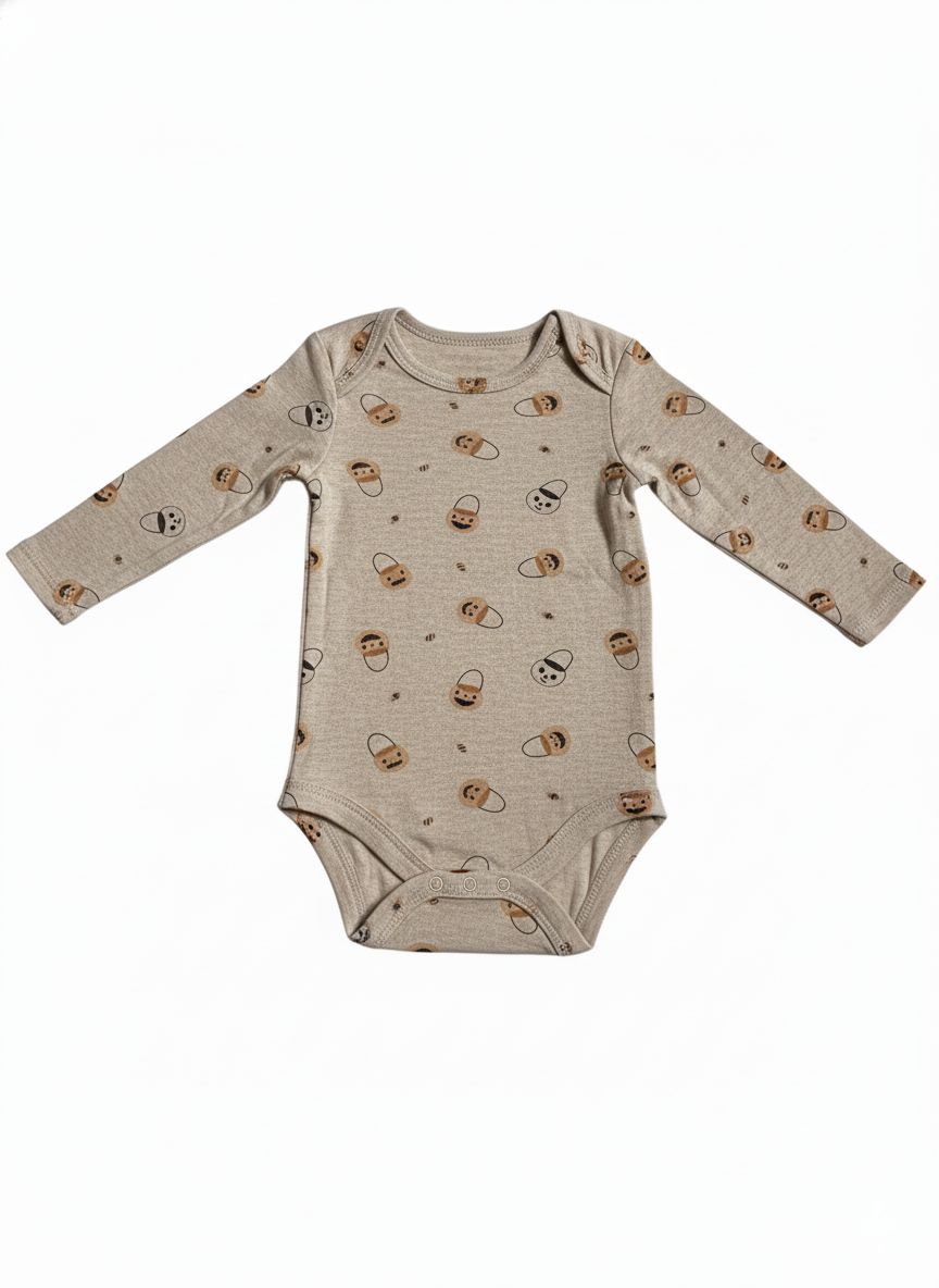 BODY INFANTIL MASCULINO RABBIT+BEAR TAM 6 A 9 MESES