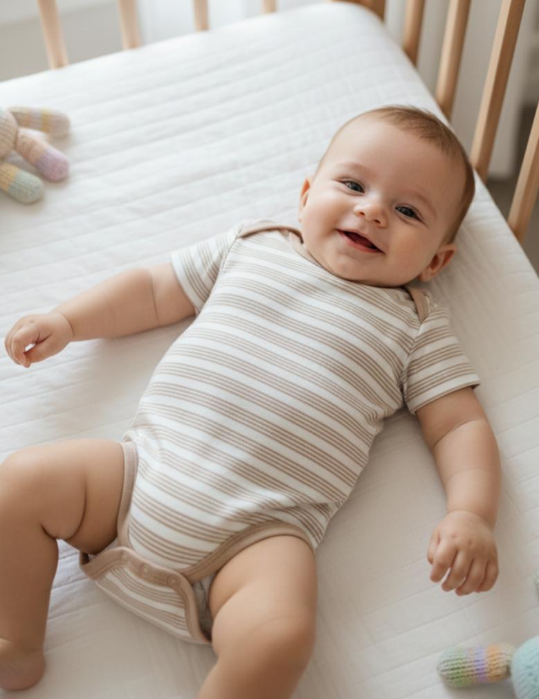 BODY INFANTIL MASCULINO RABBIT+BEAR TAM 6 A 9 MESES