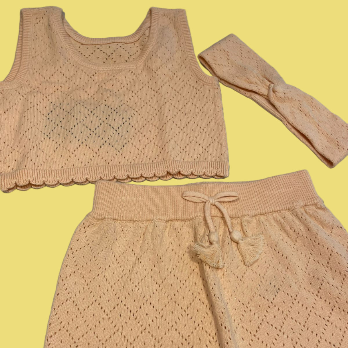 CONJUNTO SHORT/TOP/TIARA LINHA MISS