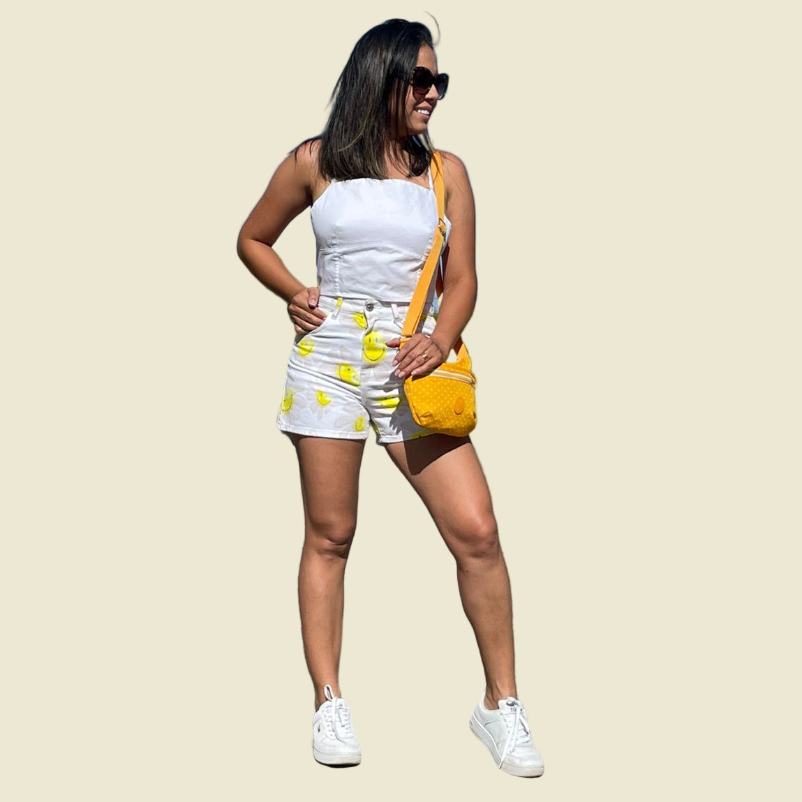 SHORT JEANS SMILEY BERSHKA