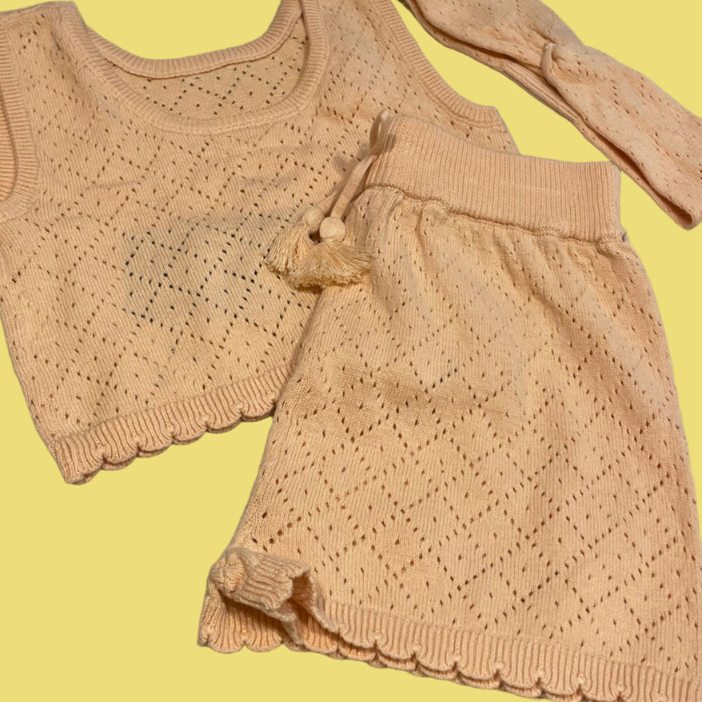 CONJUNTO SHORT/TOP/TIARA LINHA MISS