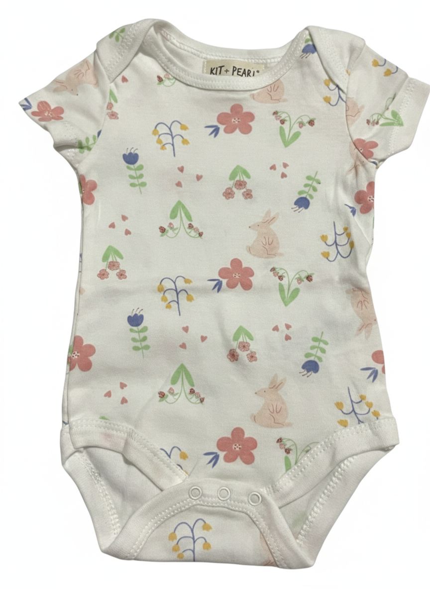 BODY INFANTIL FEMININO KIT + PEARL TAM 3 A 6 MESES