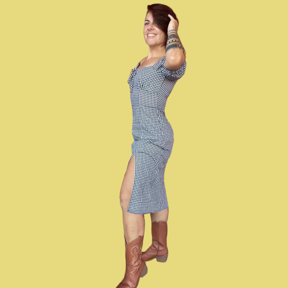 VESTIDO XADREZ  BRAVE SOUL LONDON