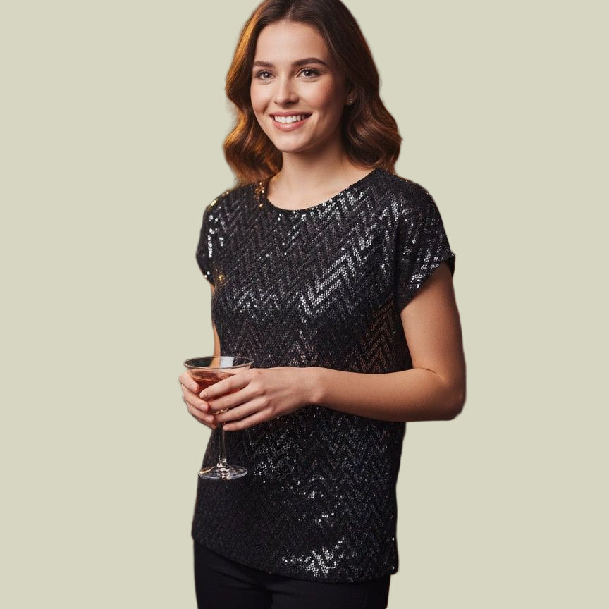 BLUSA  BRILHO APRICOT