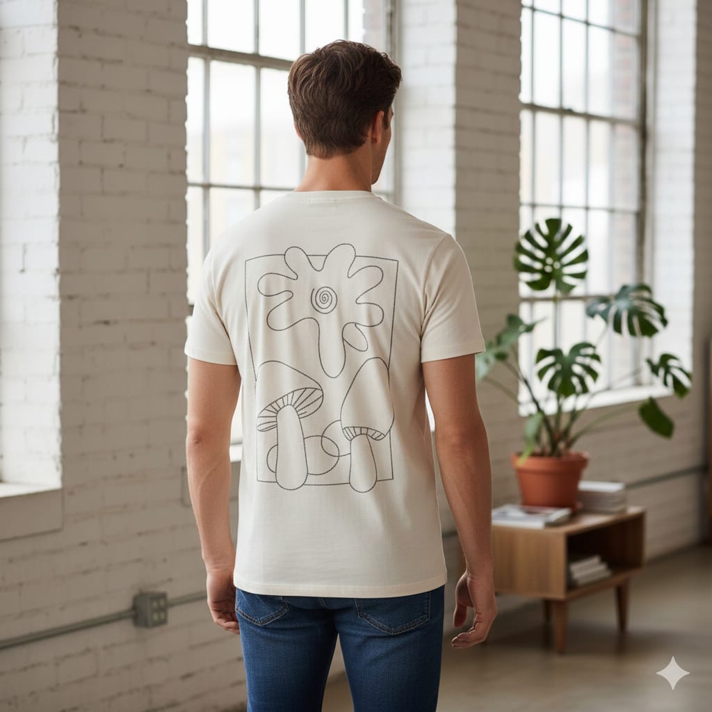 TSHIRT MASCULINA DENIM&FLOWERS TAM P