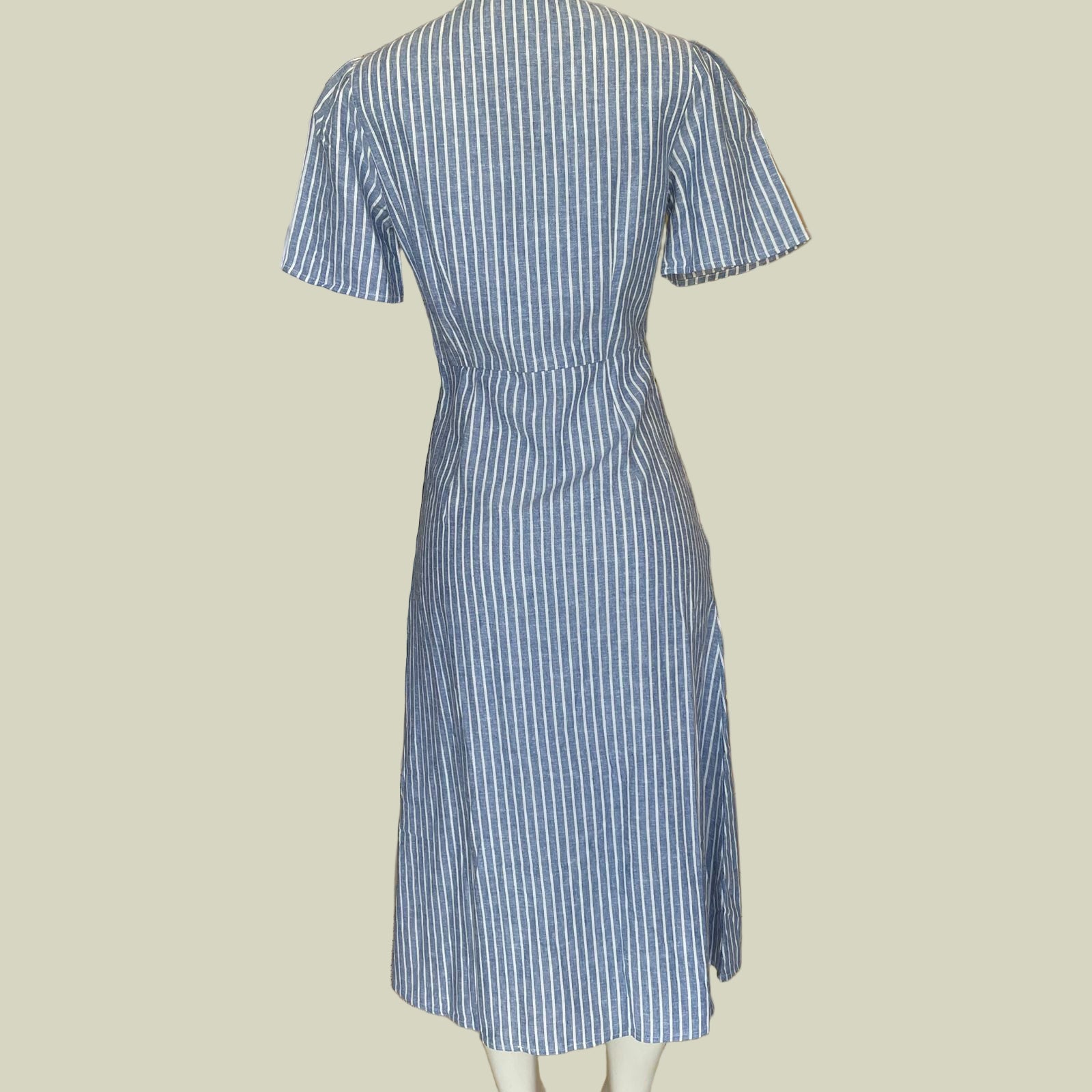 VESTIDO LISTRA APRICOT