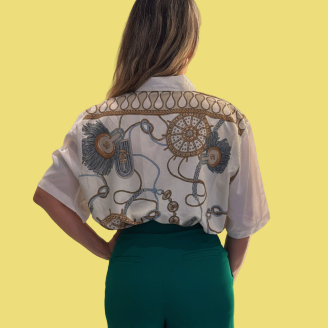 BLUSA ESTILO CAMISA PINTADA