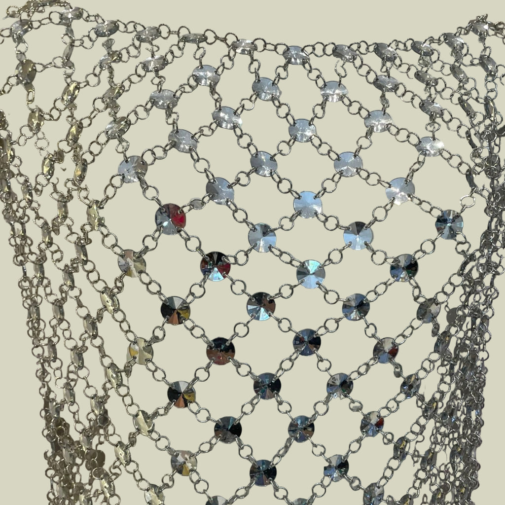 TOP C/ PEDRAS E CORRENTE ZARA