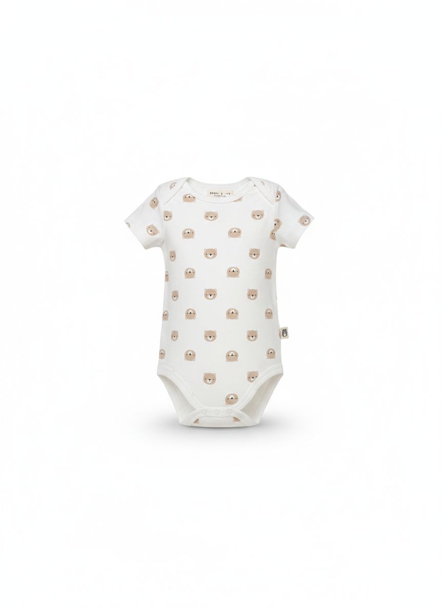 BODY INFANTIL MASCULINO RABBIT+BEAR TAM 6 A 9 MESES