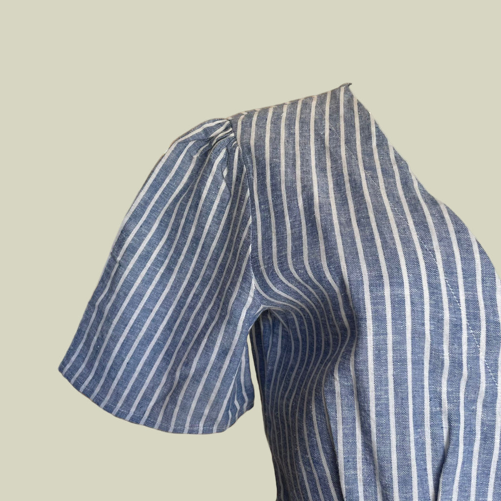 VESTIDO LISTRA APRICOT