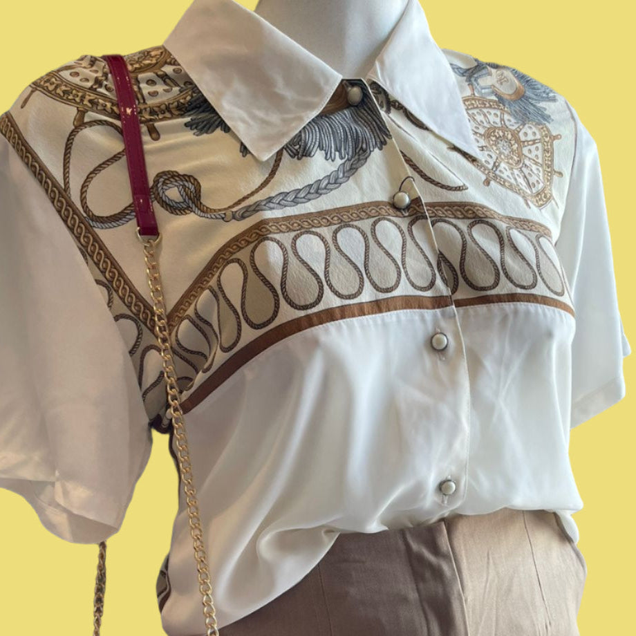 BLUSA ESTILO CAMISA PINTADA