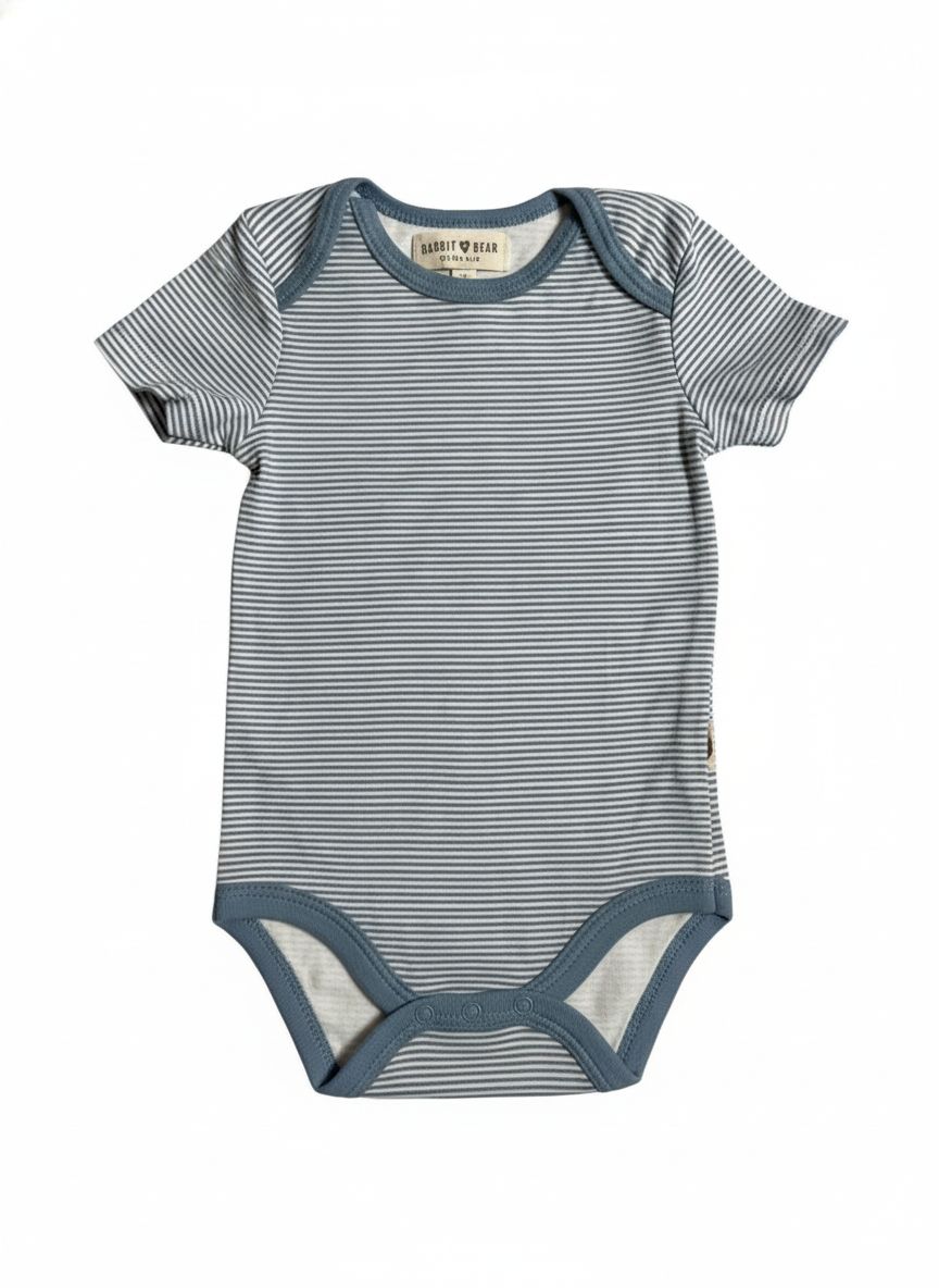 BODY INFANTIL MASCULINO RABBIT+BEAR TAM 6 A 9 MESES