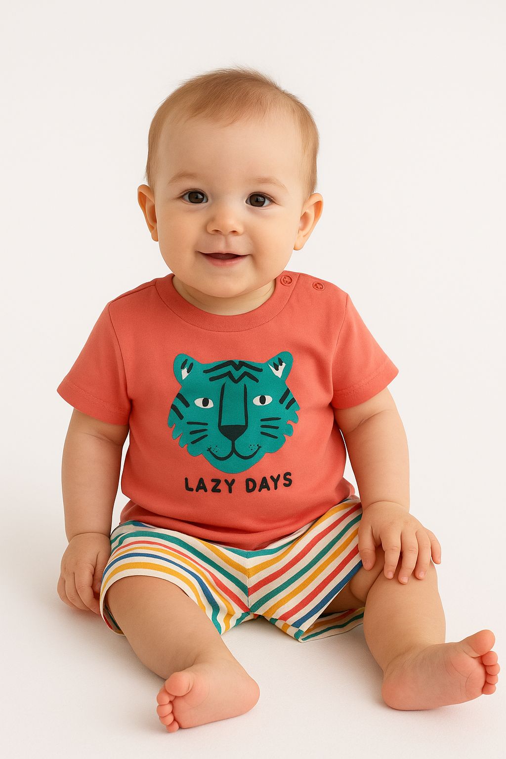 PIJAMA INFANTIL PRIMARK  LARANJA 3 / 6 MESES