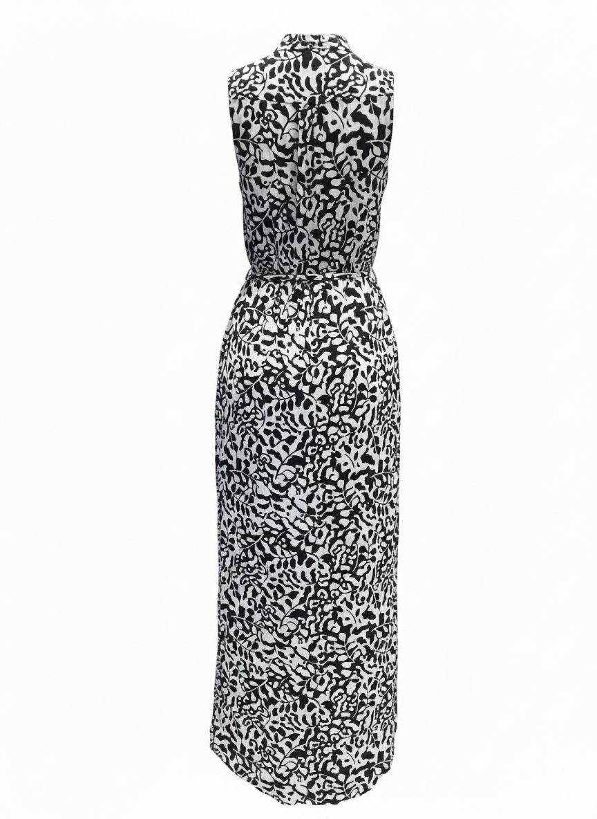 VESTIDO TECIDO ESTAMPADO APRICOT TAM P