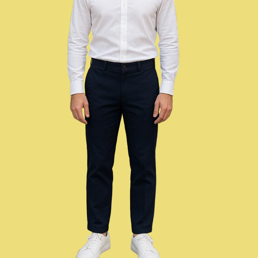 CALCA TECIDO SLIM FIT LAND`S END