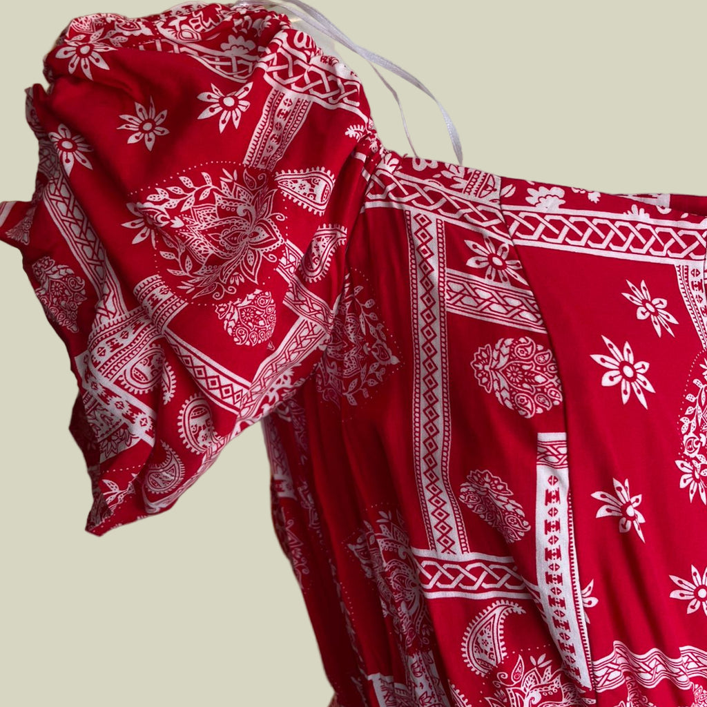 VESTIDO ESTAMPADO APRICOT