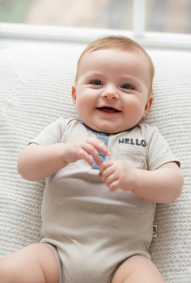 BODY INFANTIL MASCULINO RABBIT+BEAR TAM 6 A 9 MESES