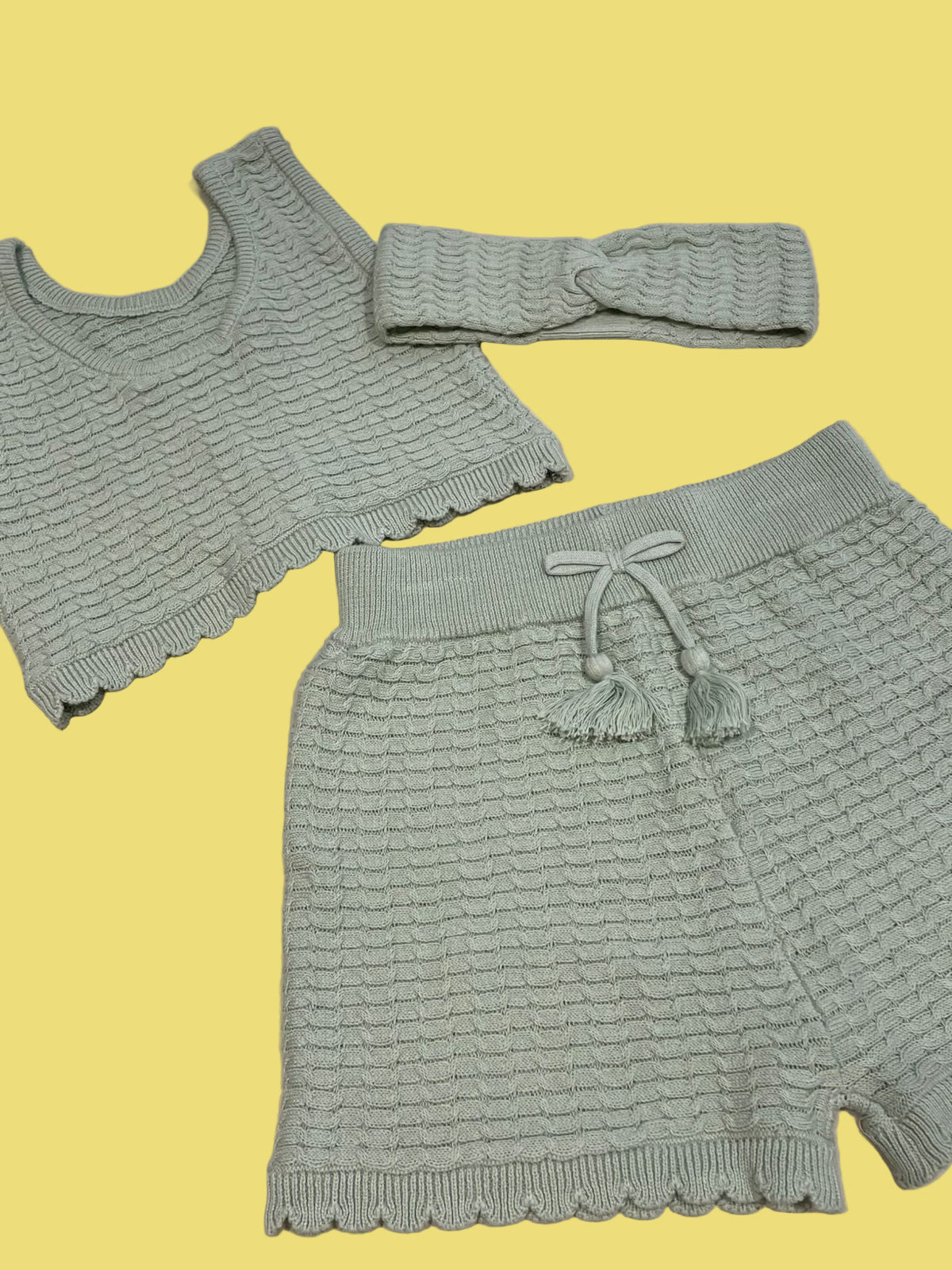 CONJUNTO TOP / SHORT / TIARA MISS