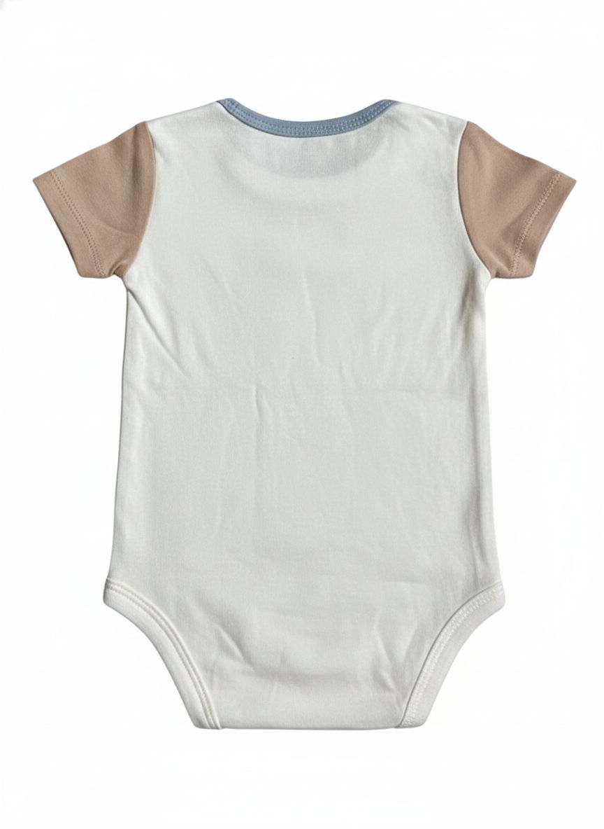 BODY INFANTIL MASCULINO RABBIT+BEAR TAM 6 A 9 MESES