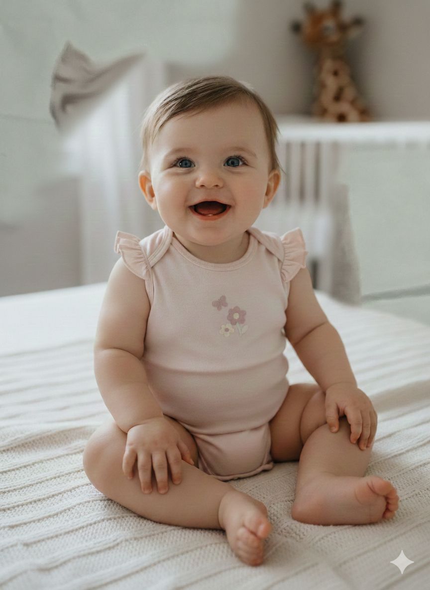 BODY INFANTIL FEMININO WONDERLUXE TAM 6 A 9 MESES