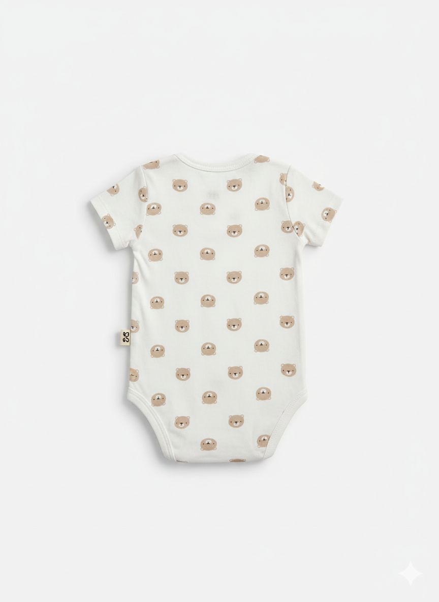 BODY INFANTIL MASCULINO RABBIT+BEAR TAM 6 A 9 MESES