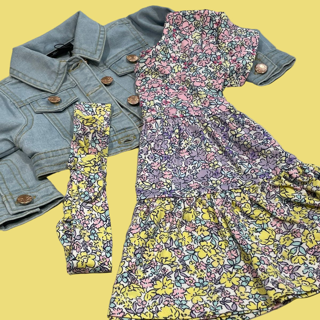 VESTIDO  C/ JAQUETA JEANS  PICAPINO