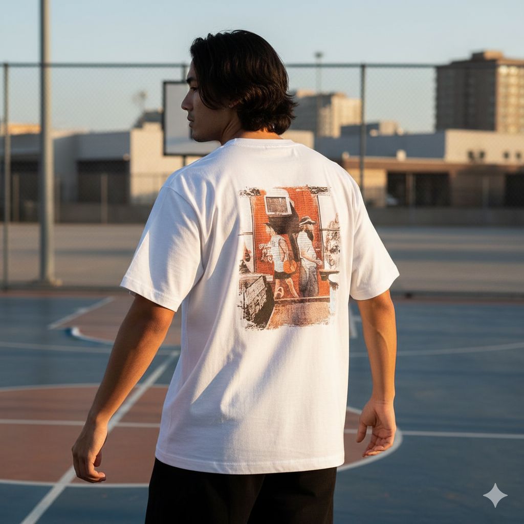 TSHIRT MASCULINA DENIM & FLOWERS TAM G