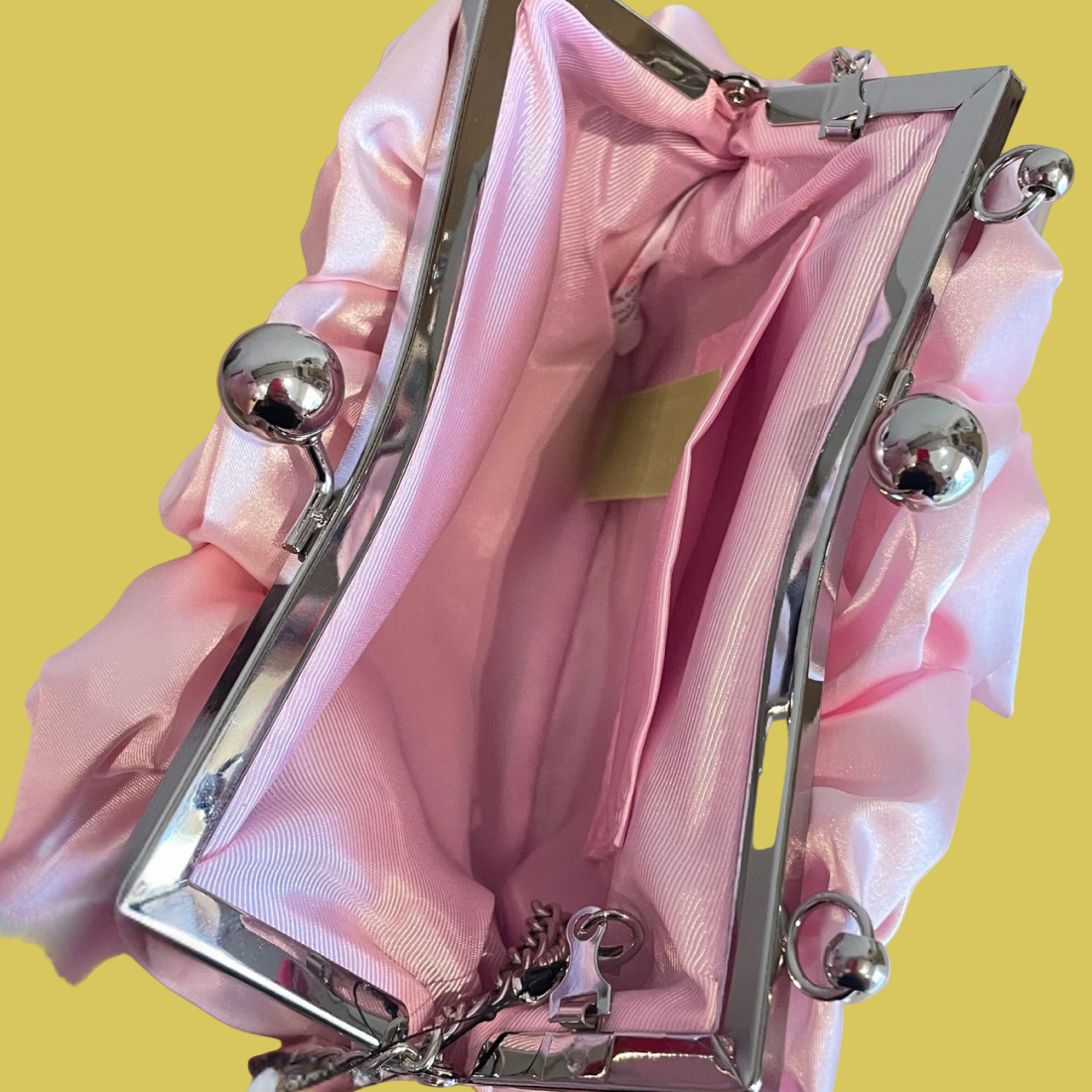 BOLSA CLUTCH TECIDO CETIM - BELLAE