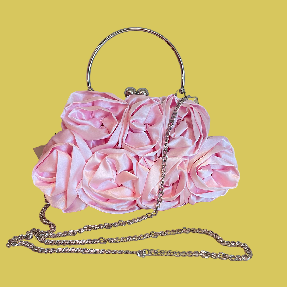 BOLSA CLUTCH TECIDO CETIM - BELLAE