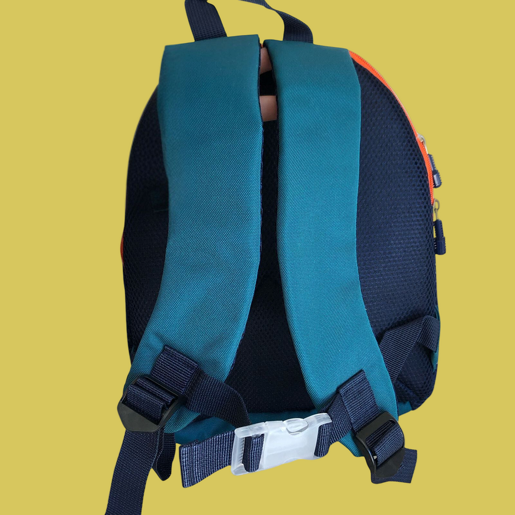 MOCHILA ESCOLAR MASCULINA VERDE C/ DINOSSAURO