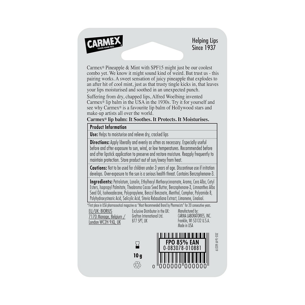 CARMEX LIP 10G PINEAPPLE
