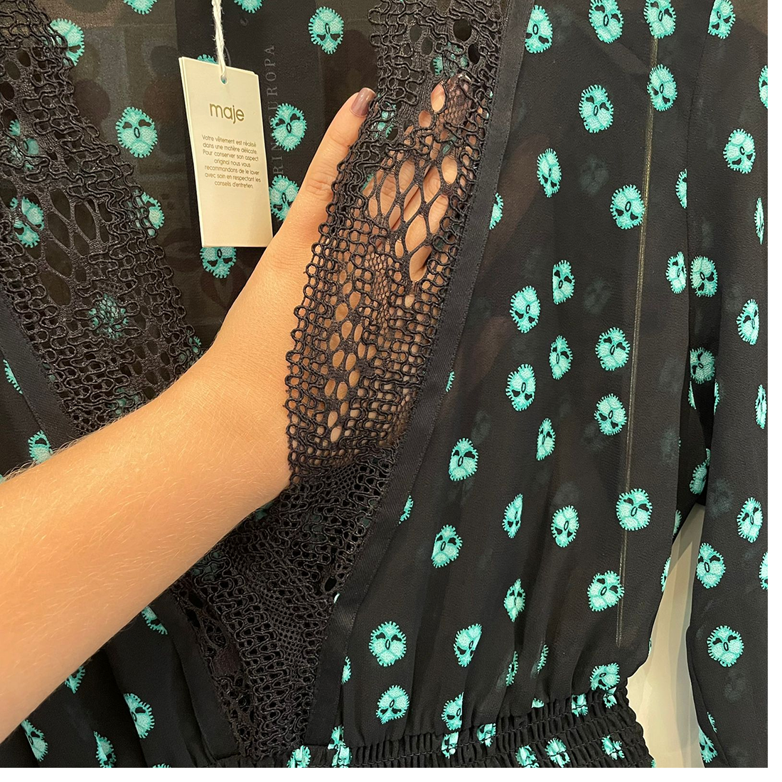 VESTIDO ESTAMPADO MAJE