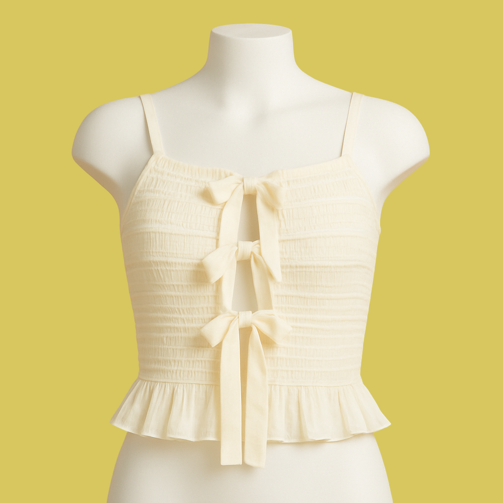 CROPED C/BABADO E LACOS ZARA