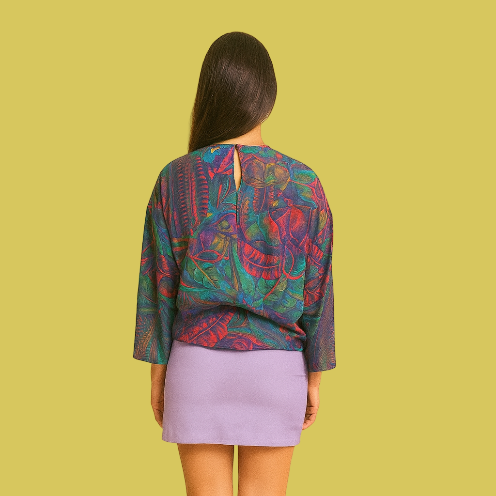 BLUSA ESTAMPADA KANAJO USA