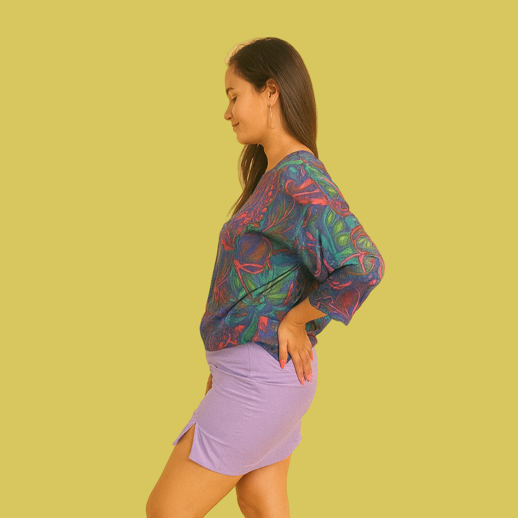 BLUSA ESTAMPADA KANAJO USA