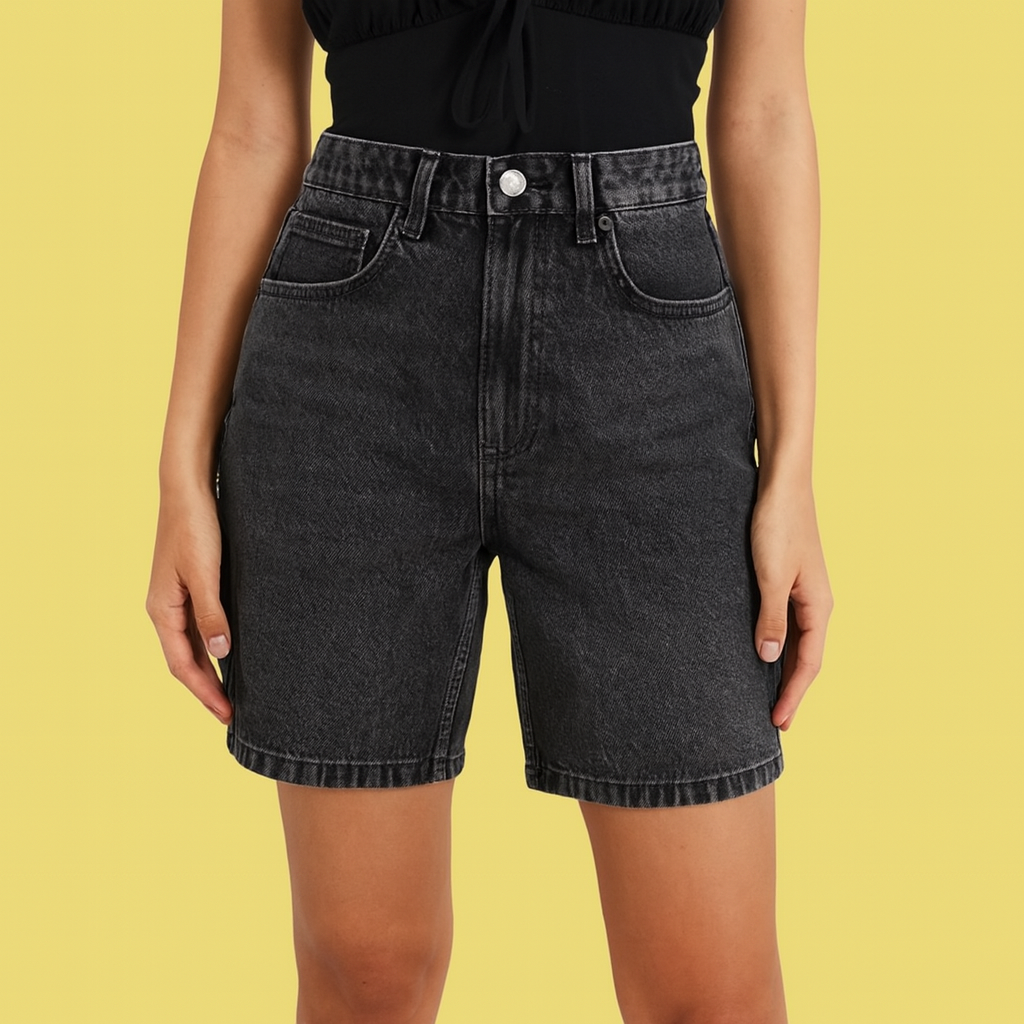SHORT JEANS PRETO