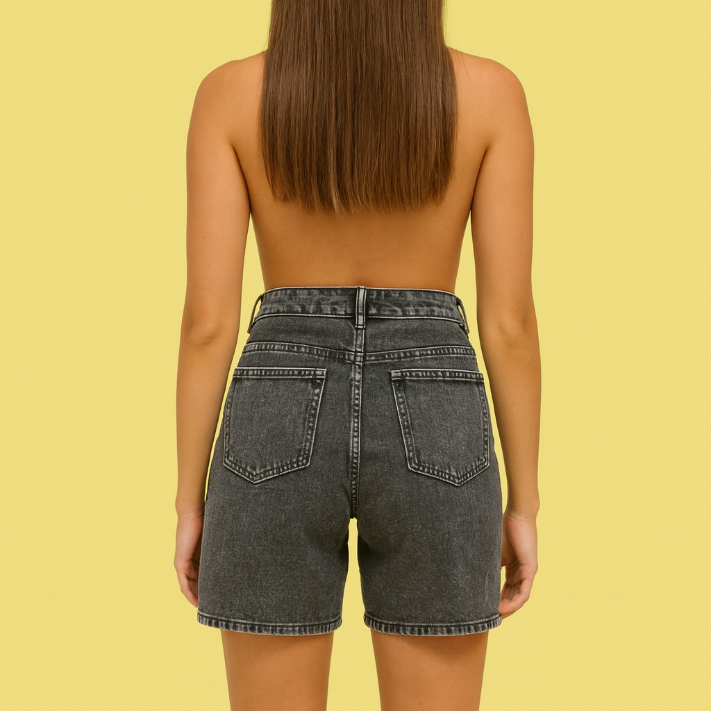 SHORT JEANS PRETO